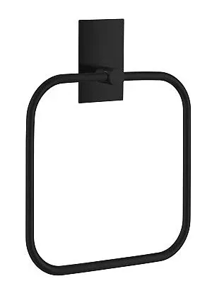B/boden Square Charcoal Towel Ring