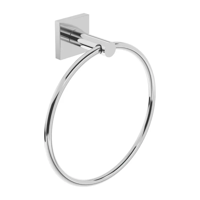 BETA Towel Ring Shiny metal No Drill Installation