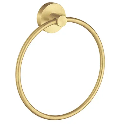 Smedbo Home Towel Ring – Satin-brushed Brass