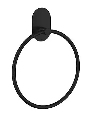 Toilet Paper Holder B/boden Round Jet-black Towel Ring