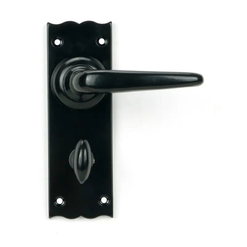 Brushed Nickel Black Oak Lever Bathroom Place | From Anvil