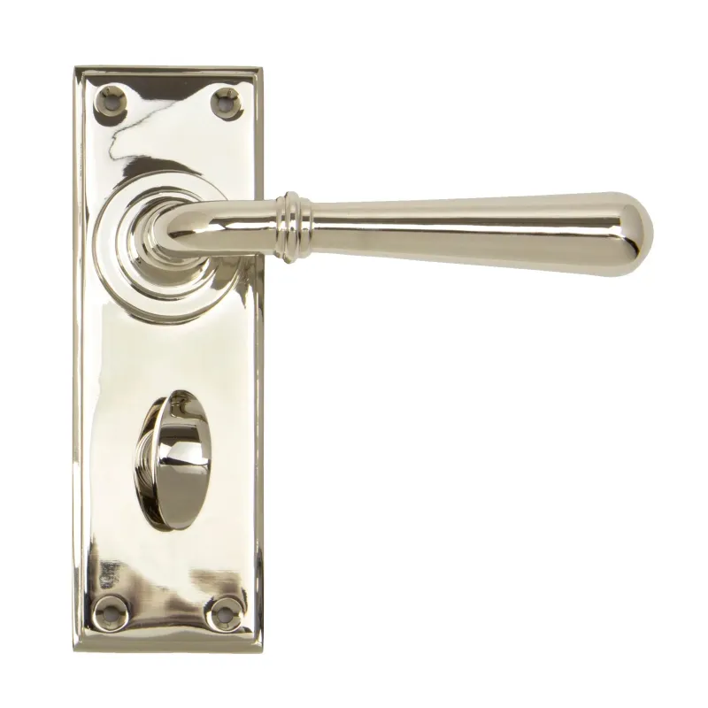 Glossy Nickel Newbury Lever Bathroom Set | From Anvil