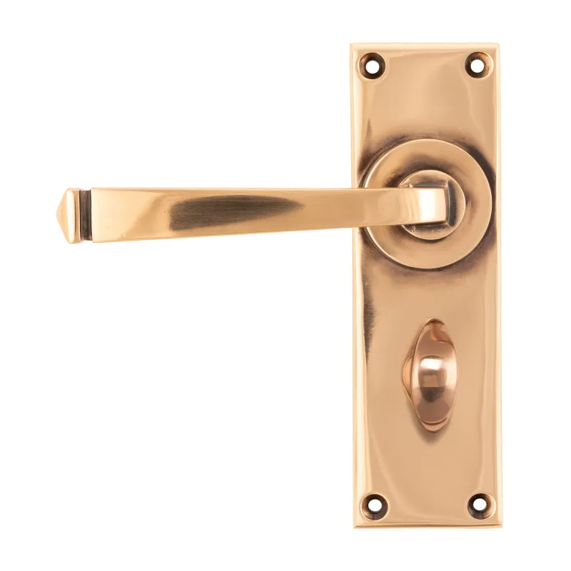 Polished Bronze Avon Lever Bathroom Place | From Anvil Matte White