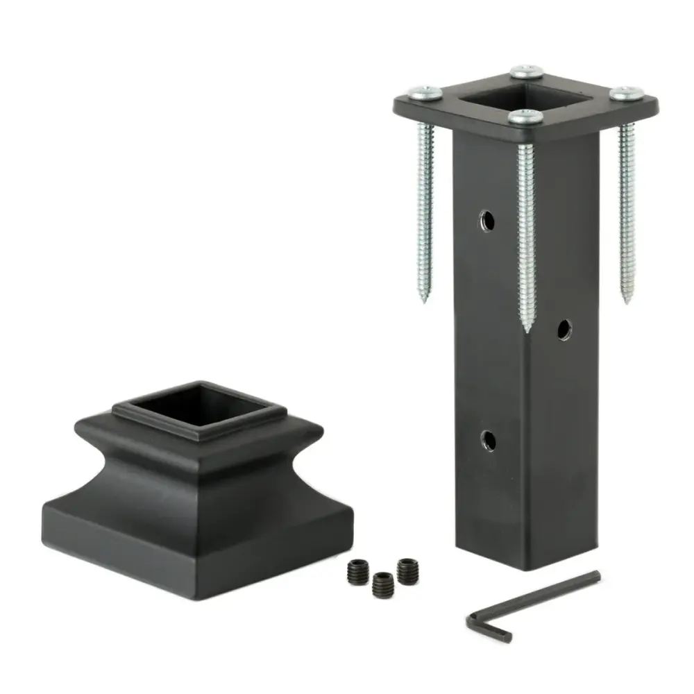 Wrought Iron Newel Post Mounting Kit