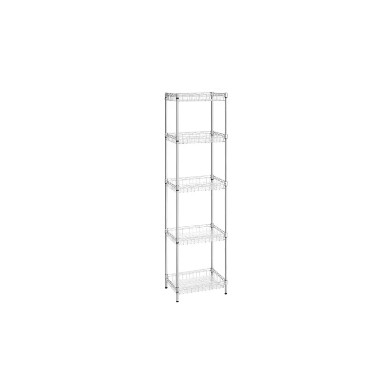 5-Tier Metallic Storage Shelf