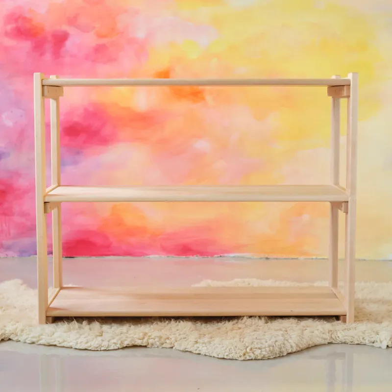 ADA Compliant Maple Wood Open Shelving - 3 Shelves