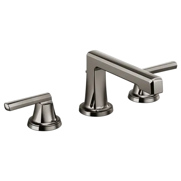 Brizo Levoir Widespread Lavatory Faucet Low Spout - Less Handles Brilliance Midnight Onyx