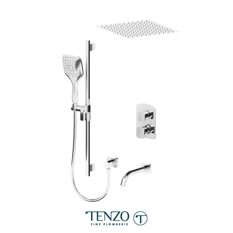 Tenzo Delano Shower kit 3 works Recessed Showerhead DEPB33-511655