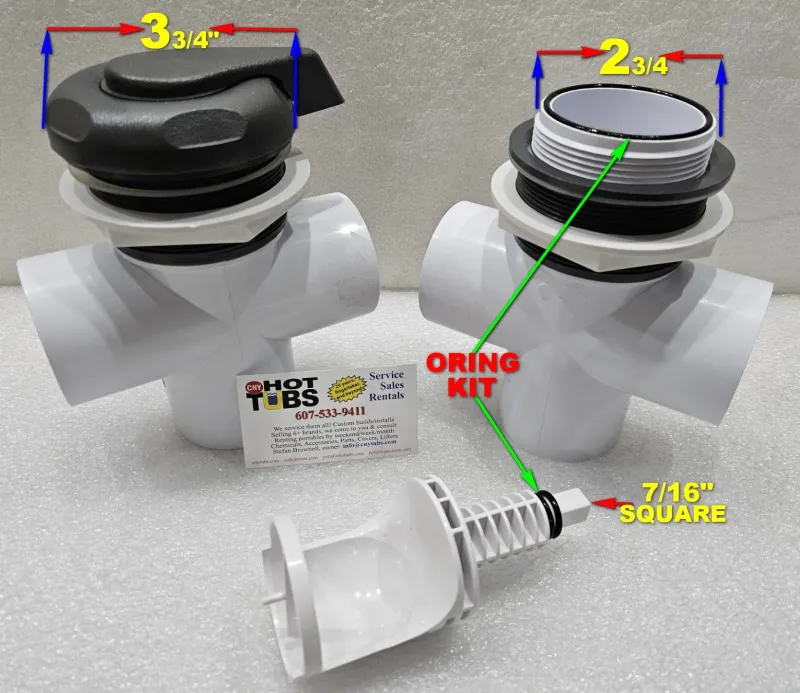 CMP 2" diverter valve Union Fittings