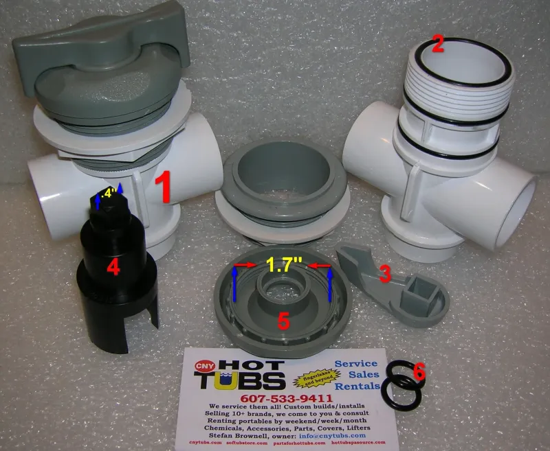 Waterway Spa Diverter Valve 1 inch Normal Internal (#4 PHOTO)