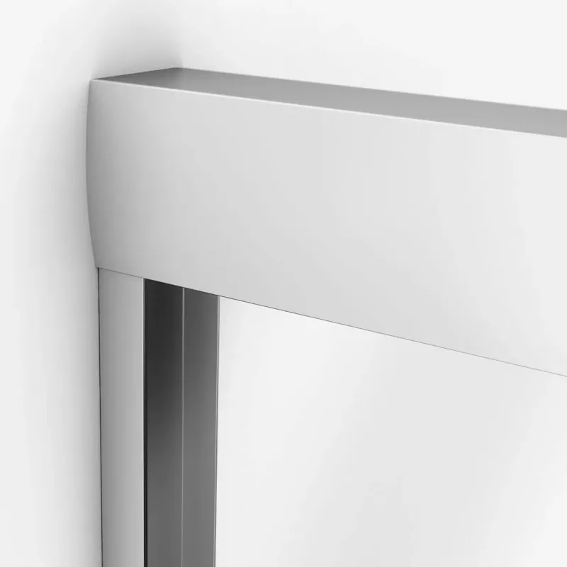 Aura 55-59 x 57 . 6 mm Sliding Tub Door Alcove Installation Lucid glass Chrome