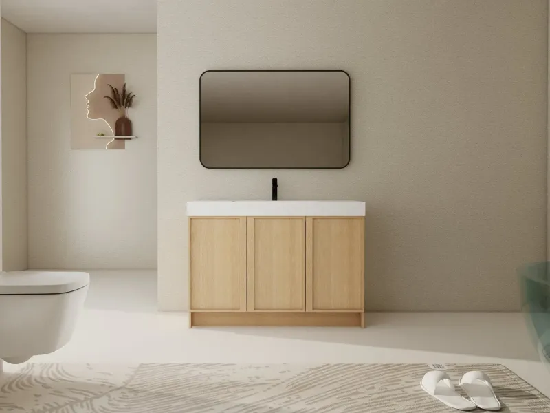 Bagno Italia Atlanta Gratis Standing Bathroom Vanity White Countertop