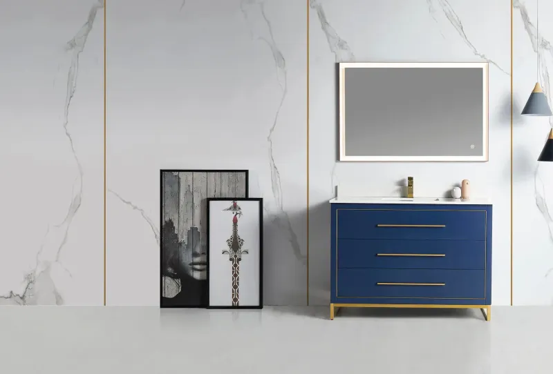 Bagno Italia Windsor Gratis Standing Bathroom Vanity Quartz Countertop