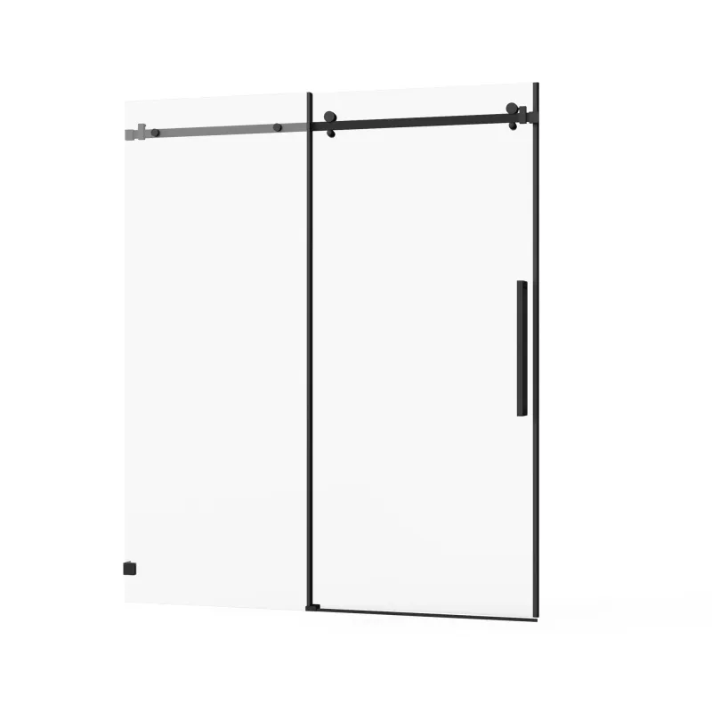 Frameless Tub Sliding Shower Door Simple Clean Coating