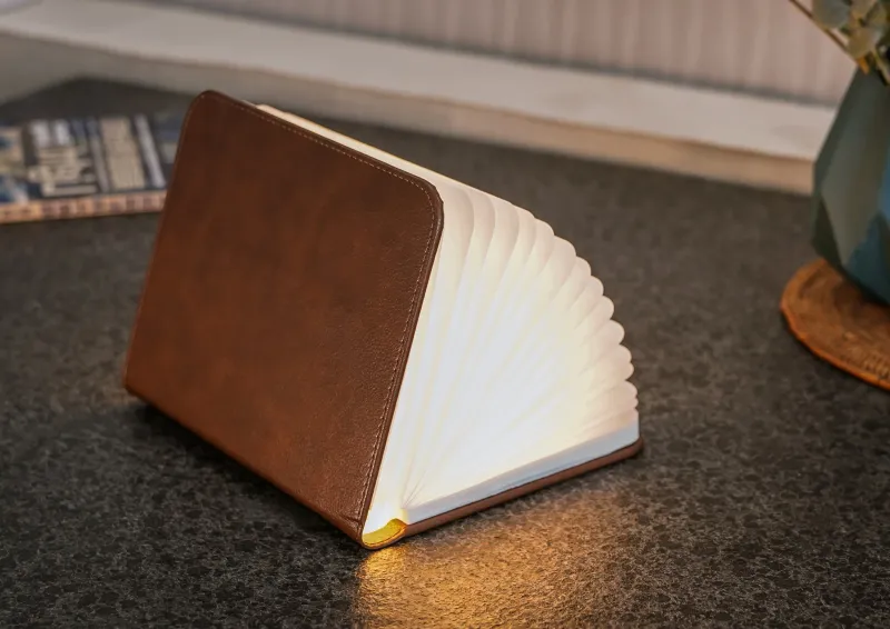 Ging-Ko Large Chocolate Leather Smart Book Light
