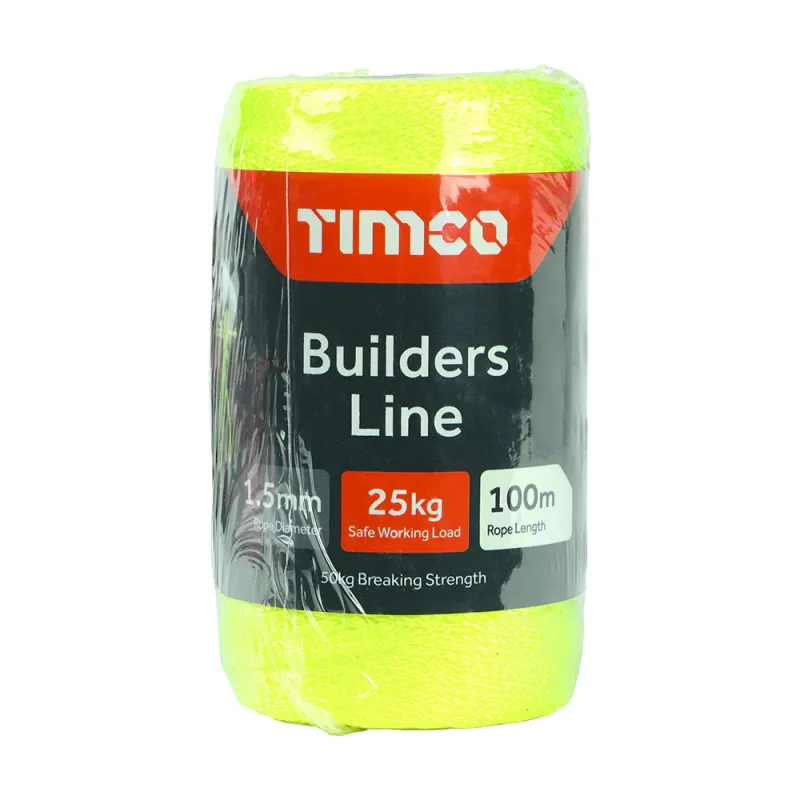 Builders Line - Sunshine - Tube 1.5mm x 100m Easy Cut