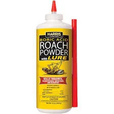 Moisture-Resistant Boric Acid Roach Powder Lure, 16oz