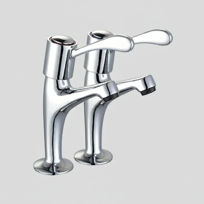 Moisture-Resistant Plumbdirect Lever Kitchen High Neck Sink Taps (Pair)
