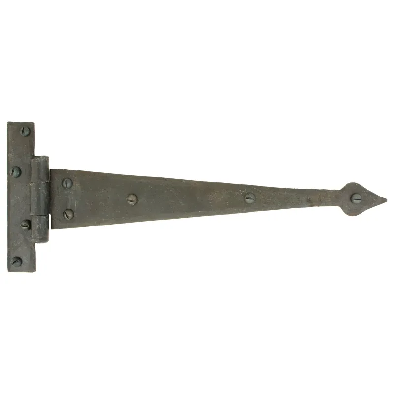 Beeswax 12" Arrow Head T Hinge (pair) | From Anvil