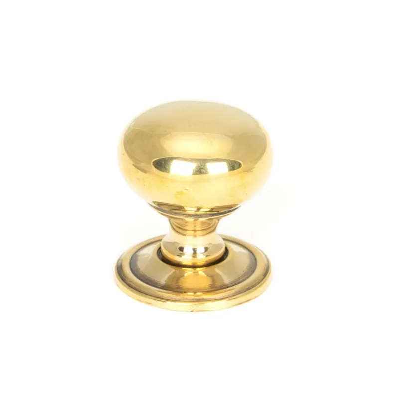 Aged Warm alloy Mushroom Cabinet Knob 32mm | From Anvil
