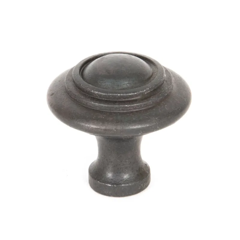 Beeswax Ringed Cabinet Knob - Big | From Anvil