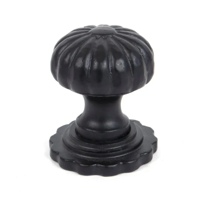 Black Flower Cabinet Knob - Oversized | From Anvil