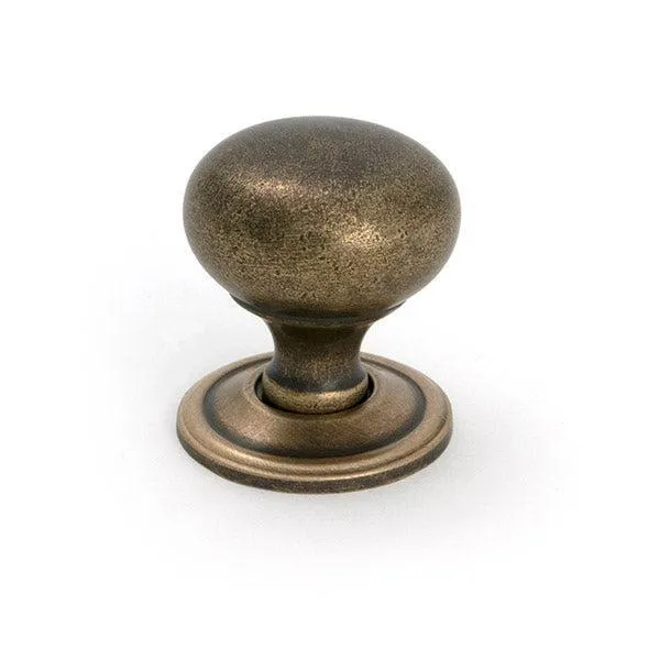 Burnished Warm alloy Mushroom Cabinet Knob 32mm