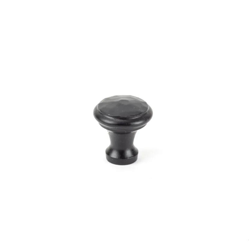 Charcoal Hammered Cabinet Knob - Small | From Anvil
