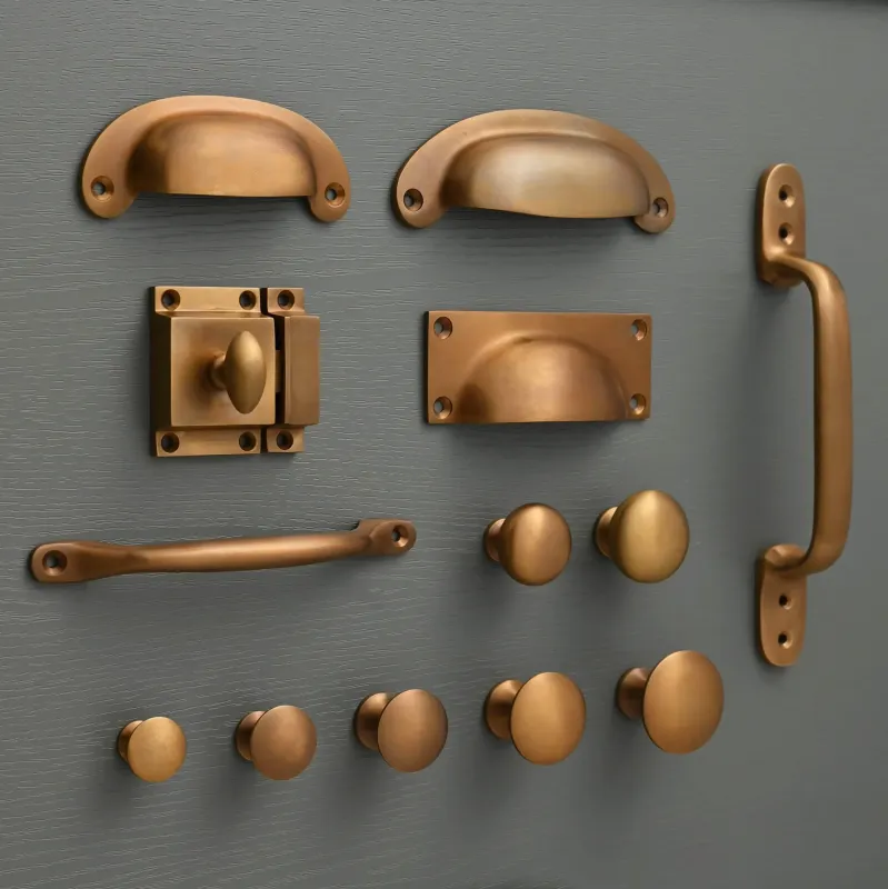 Classic Satin Aged Warm alloy Cupboard Handles | Easy Install |