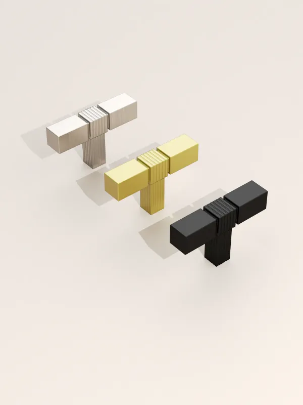 Full Extension DESIGN3909 Robust Cabinet Knobs – Square Bar Hardware Drawers, Cupboards & Closets