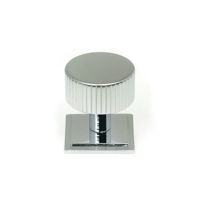 Glossy Chrome Judd Cabinet Knob - 32mm (Square) | From Anvil