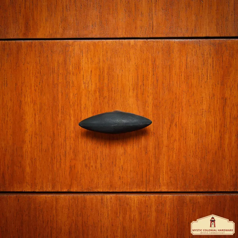 Hand Forged Iron Cabinet Knob Pull Antique Rustic Knobs Kitchen Cabinet Drawer Pull Accommodates Hardware | Easy Installation