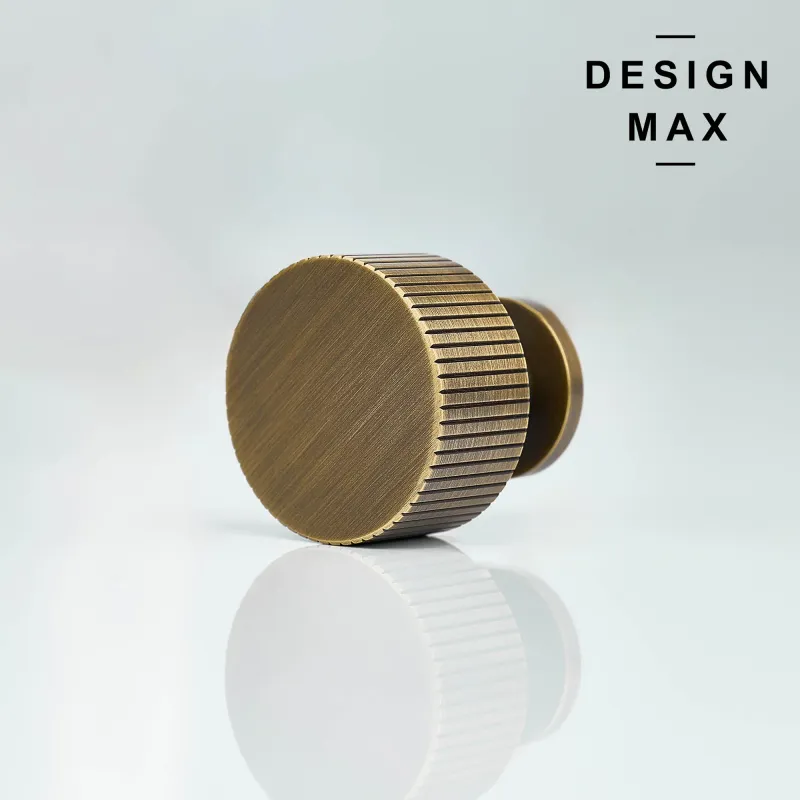 Marlowe Antique Brass Uniform Brass Cabinet Knob