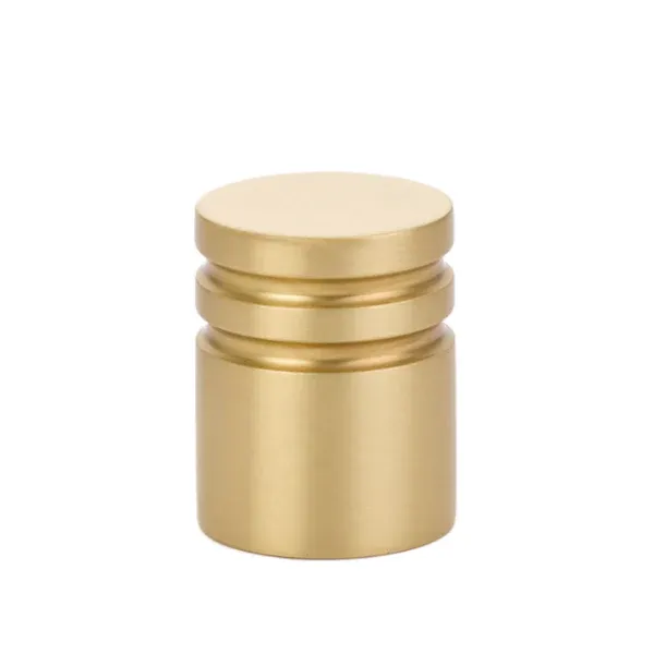 Metric Satin Warm alloy 1" Cabinet Knob - Mid-Century Modern