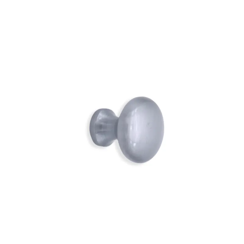 Mushroom 25mm Cupboard Knob Satin Chromium