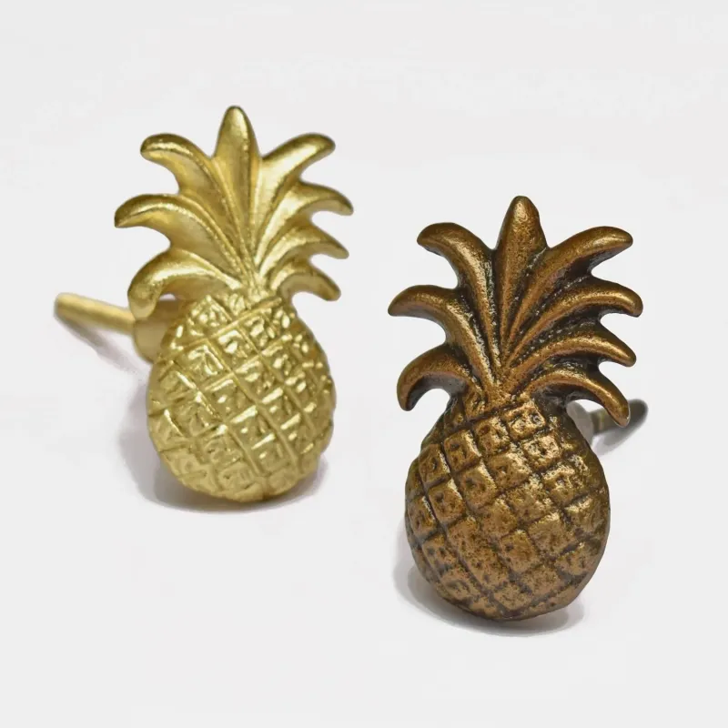 Pineko Pineapple Shaped All-metal Cabinet Knob Compatible IKEA Sektion