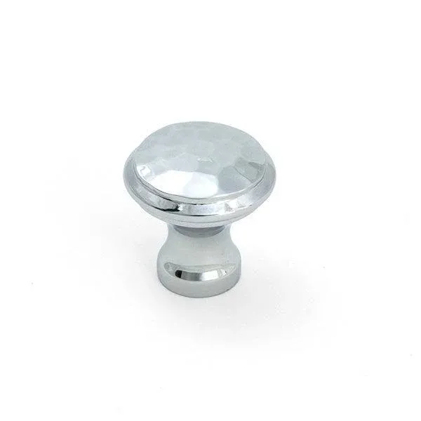 Polished Shiny metal Hammered Cabinet Knob - Small Compatible IKEA Sektion