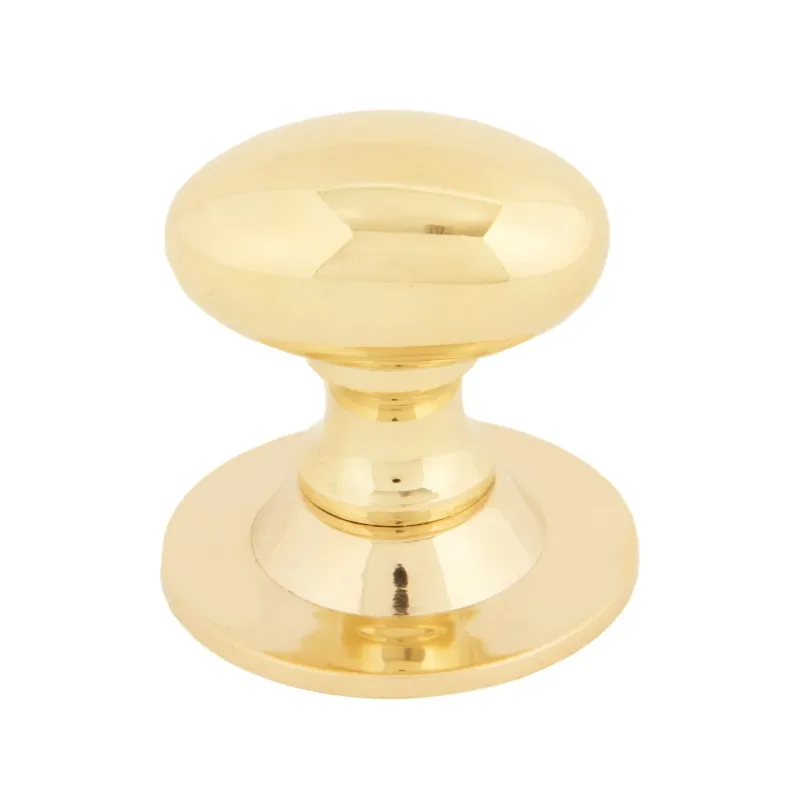 Polished Warm alloy Oval Cabinet Knob 33mm | From Anvil