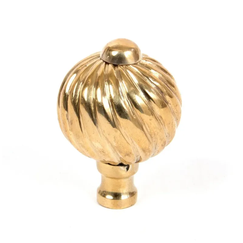 Polished Warm alloy Spiral Cabinet Knob - Small | From Anvil Brushed Nickel