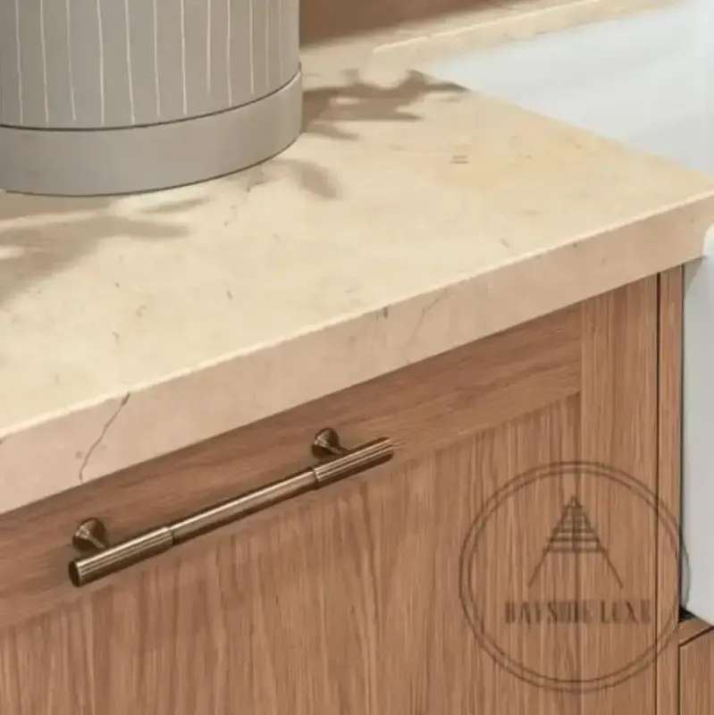 Premium Solid Brass Bayside Luxe - Hawthorn Antique Warm alloy Cabinetry Handles