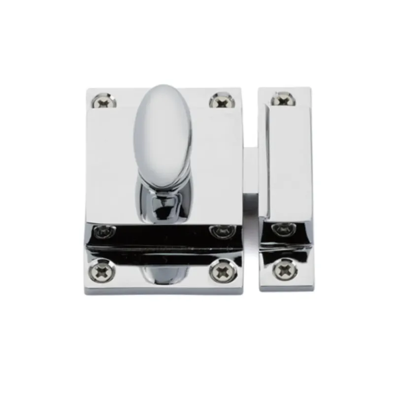 Premium Solid Brass Luxe Polished Shiny metal Cabinet Latch
