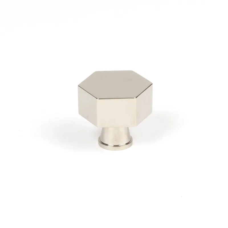 Reflective Nickel Kahlo Cabinet Knob - 32mm | From Anvil