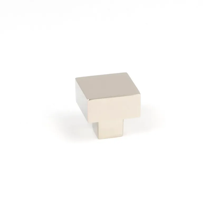 Shiny Nickel Albers Cabinet Knob - 25mm | From Anvil - Complete Hardware Kit
