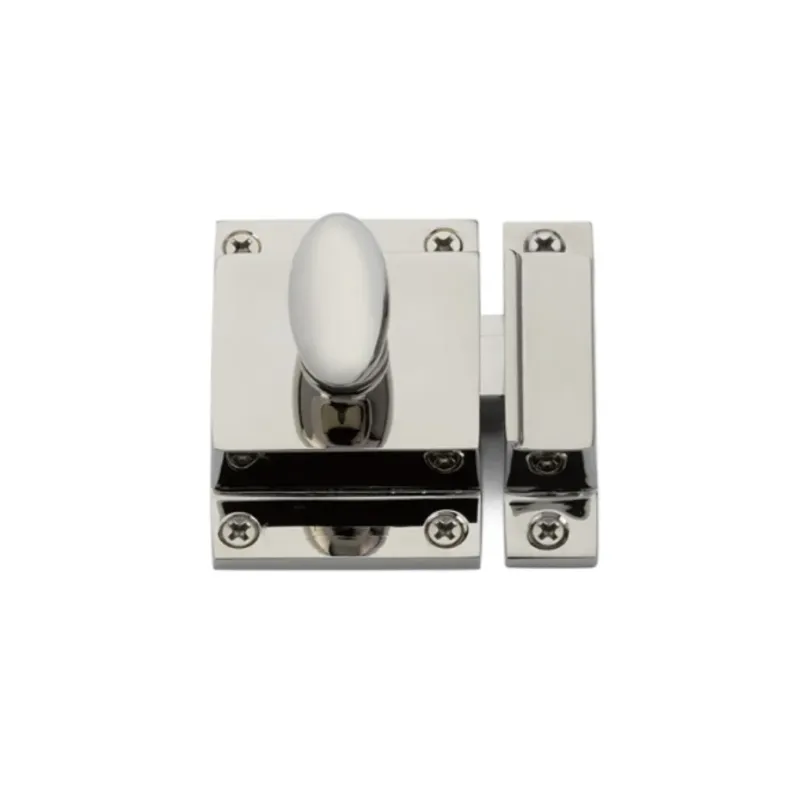 Shiny Nickel Cabinet Latch Quick Release