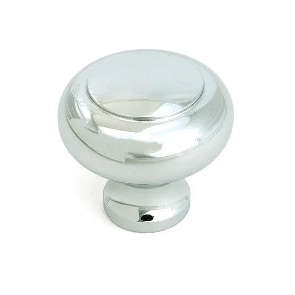 Soft-Close Polished Chrome Regency Cabinet Knob - Spacious