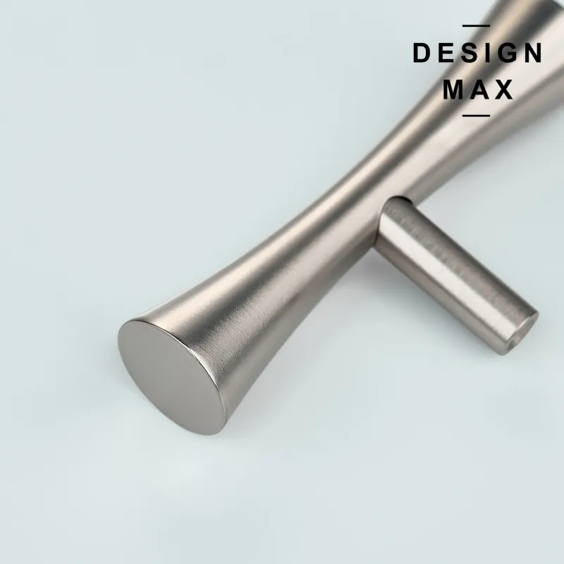 Torin Matte Quicksilver Solid Brass Cabinet T Knob Compatible IKEA Sektion