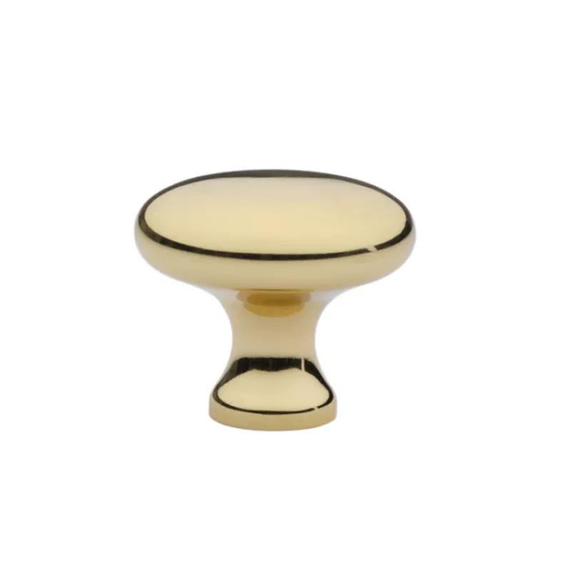 Unlacquered Warm alloy "Heritage" Round Cabinet Knob