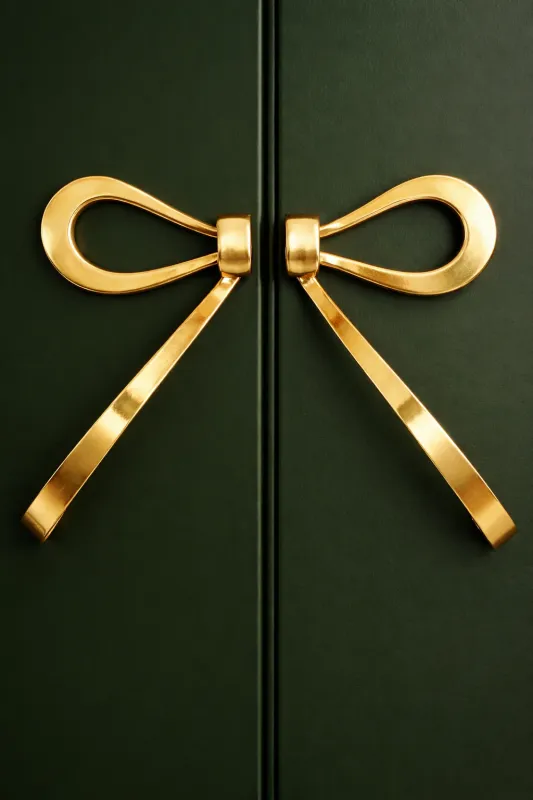 Warm alloy Bow Cabinet Door Handle (1 Pair)