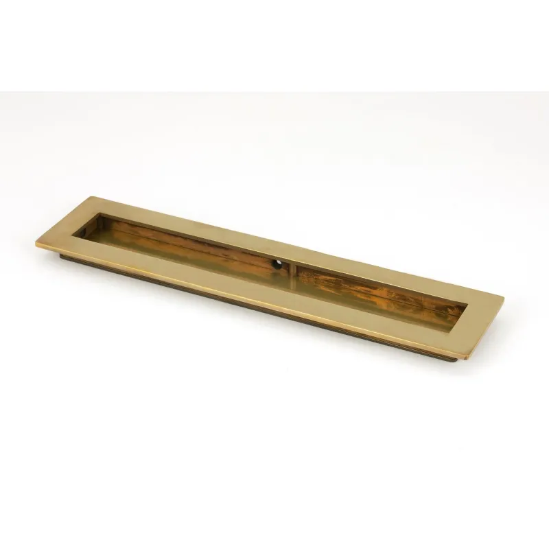 Aged Warm alloy 250mm Plain Rectangular Pull | From Anvil