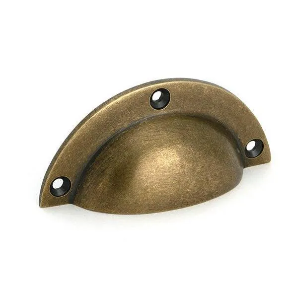 Burnished Warm alloy 4" Plain Drawer Pull